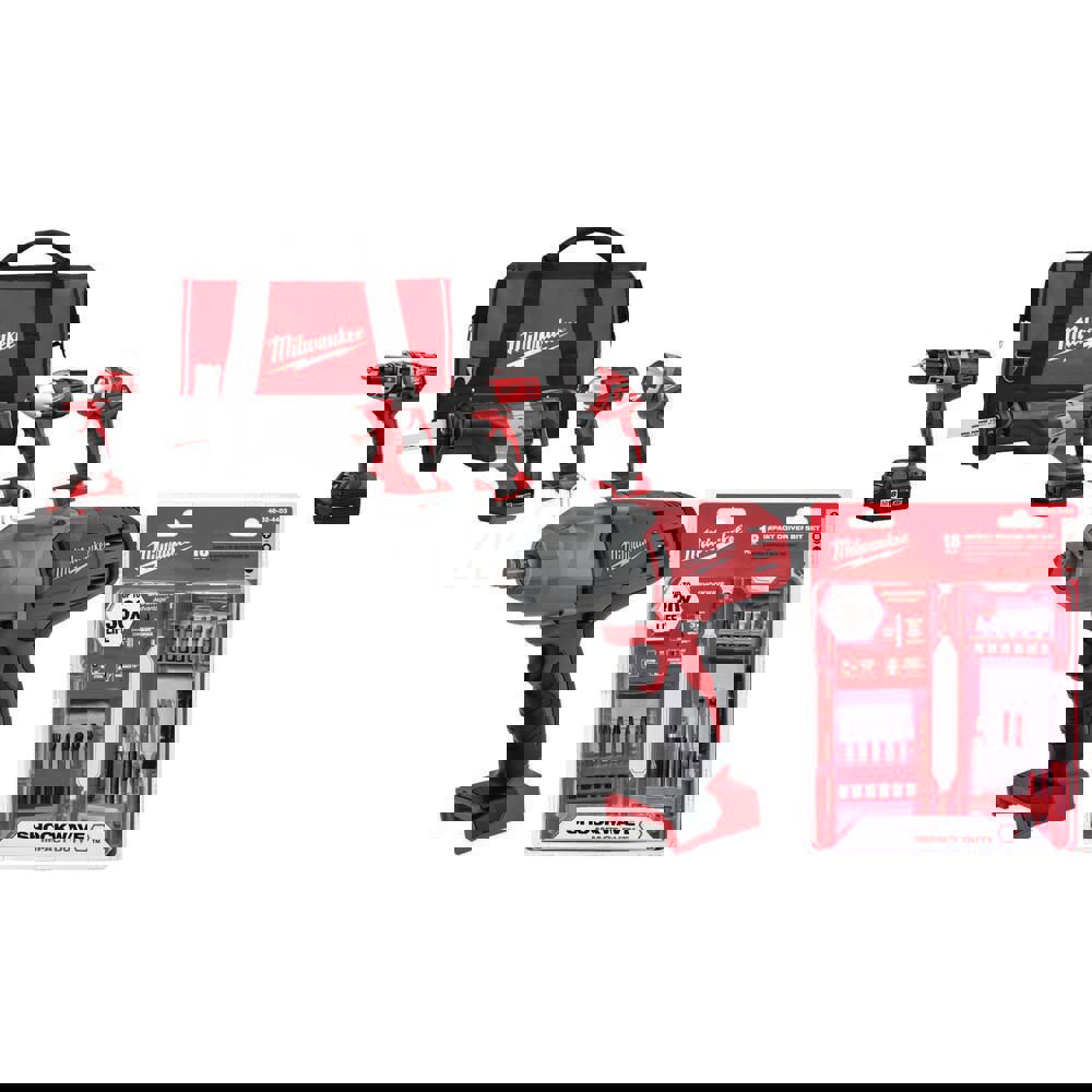 Cordless Tool Combination Kit: 18V